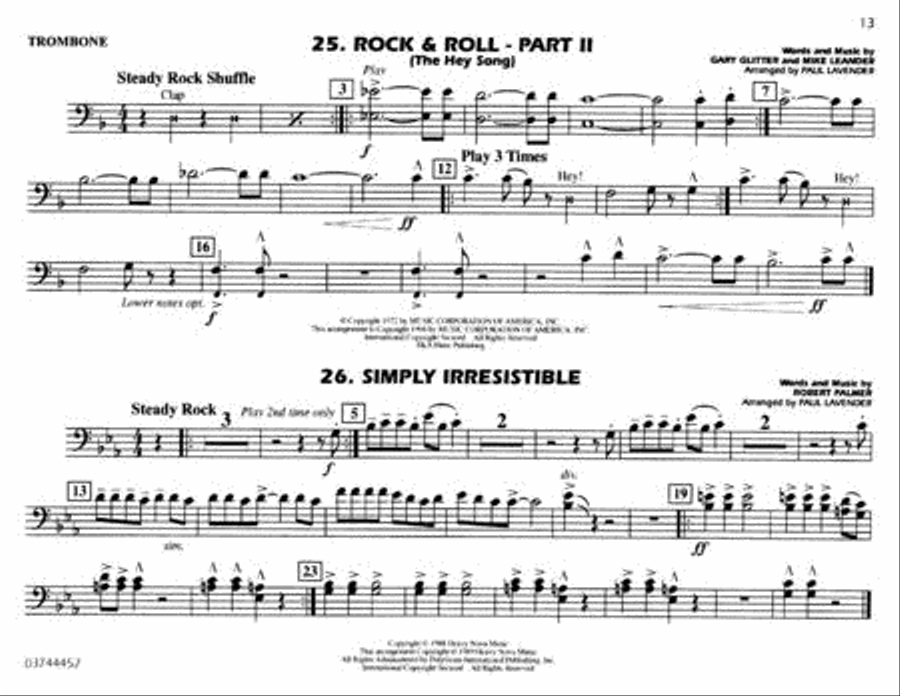 Jock Jams Super Book – Trombone Marching Band scores gallery preview page 2