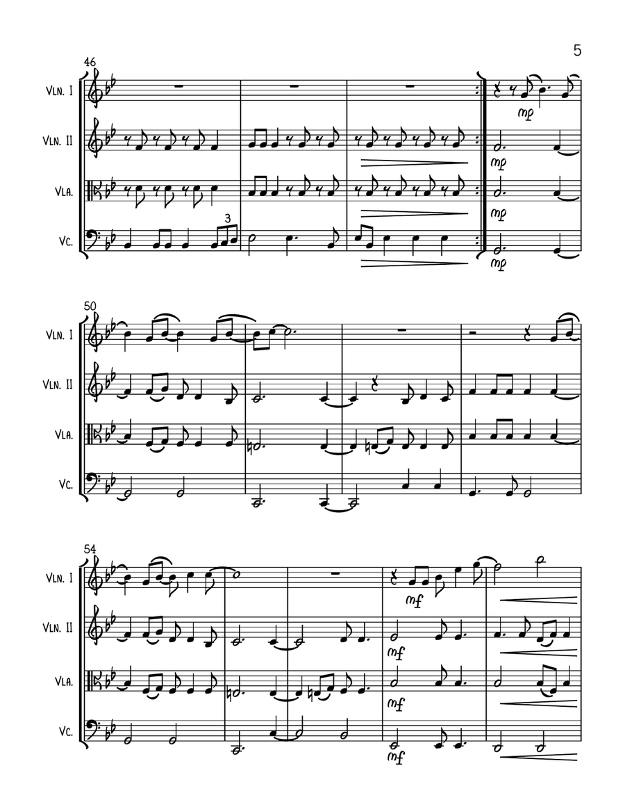 Rocket Man (i Think It's Gonna Be A Long Long Time) String Quartet scores gallery preview page 5