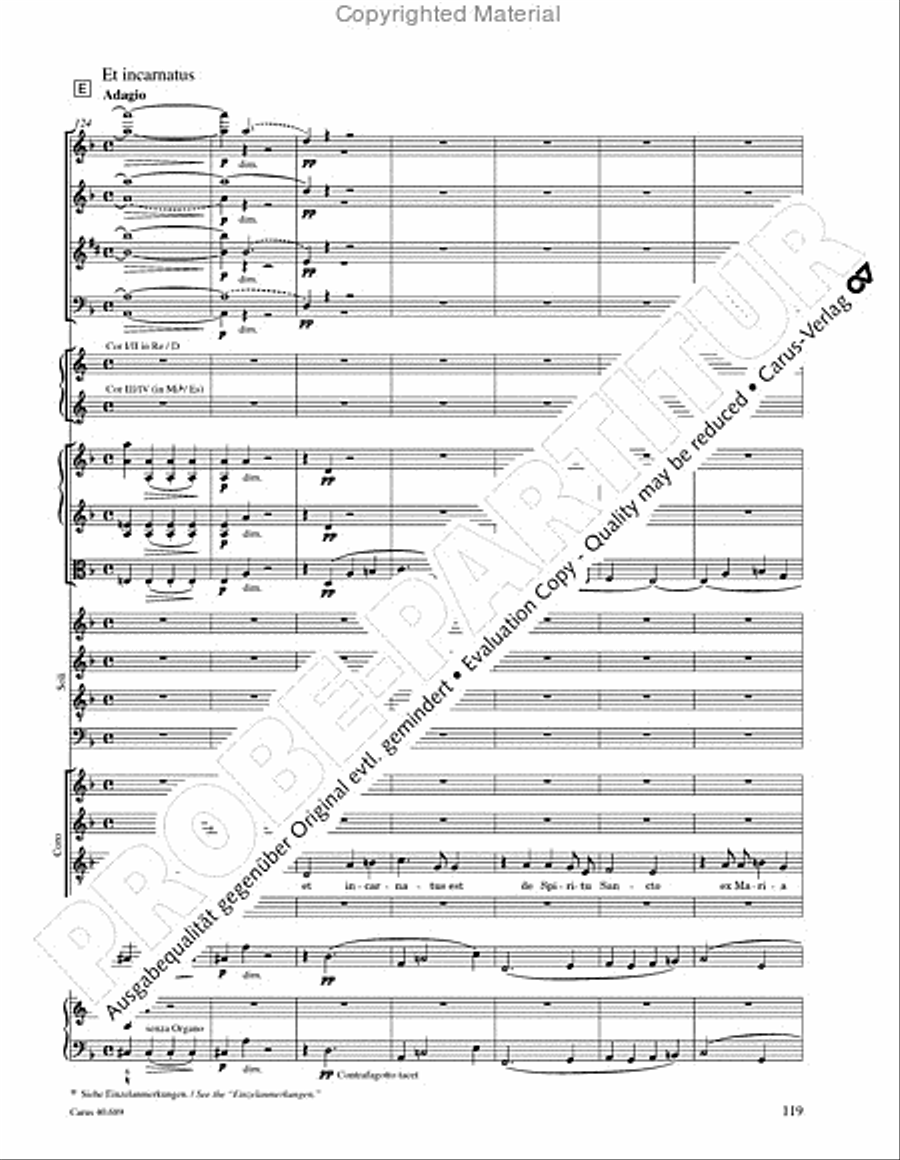 Missa solemnis Missa solemnis 4-Part scores gallery preview page 135