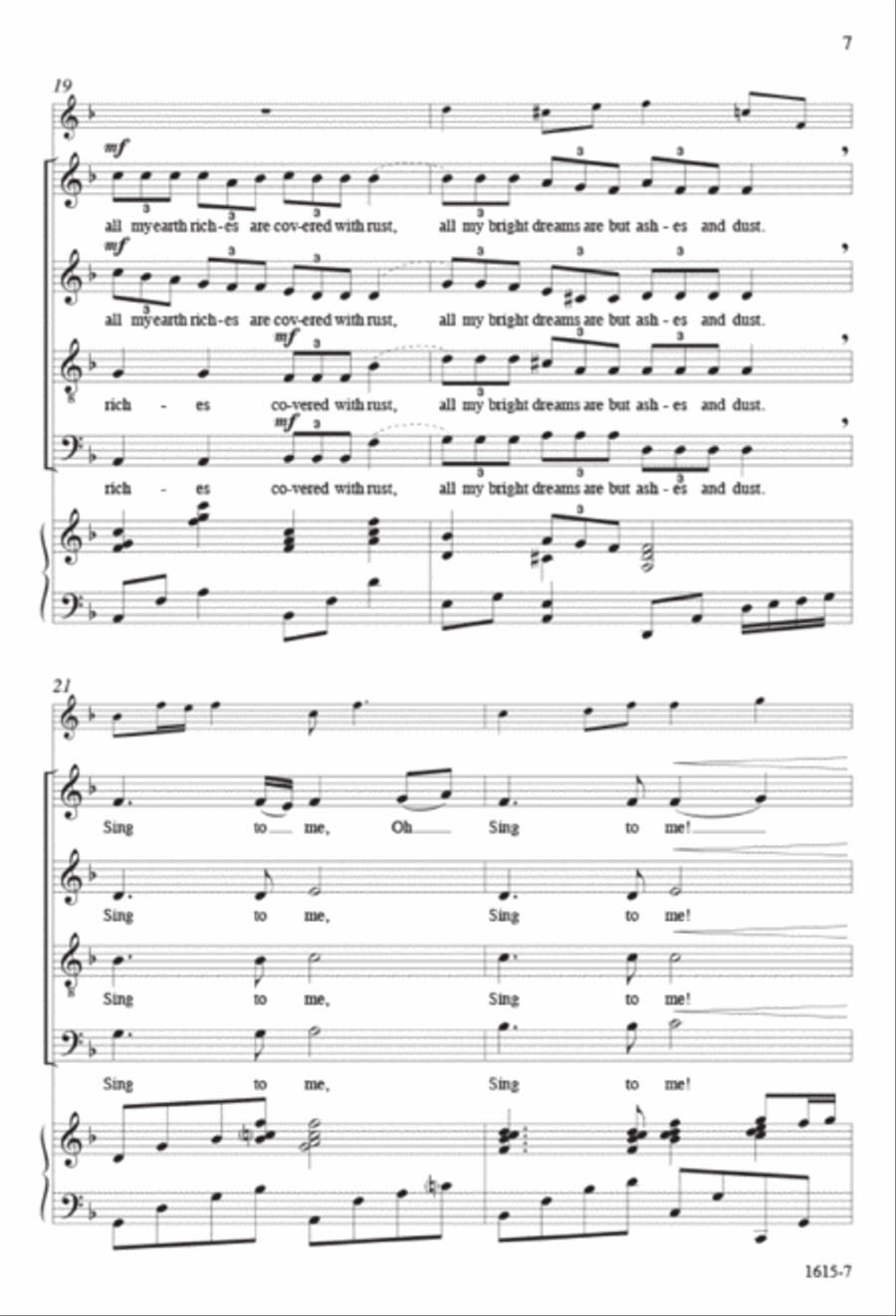 Sing to Me - SATB octavo Sing to Me - SATB octavo 4-Part scores gallery preview page 6