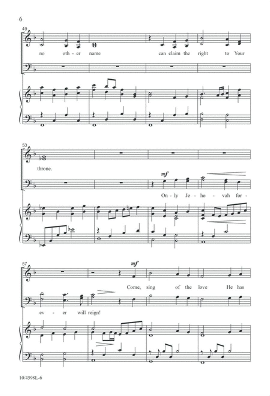 Because of Your Love 4-Part scores gallery preview page 7