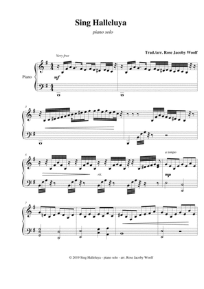 Sing Halleluya - piano solo
