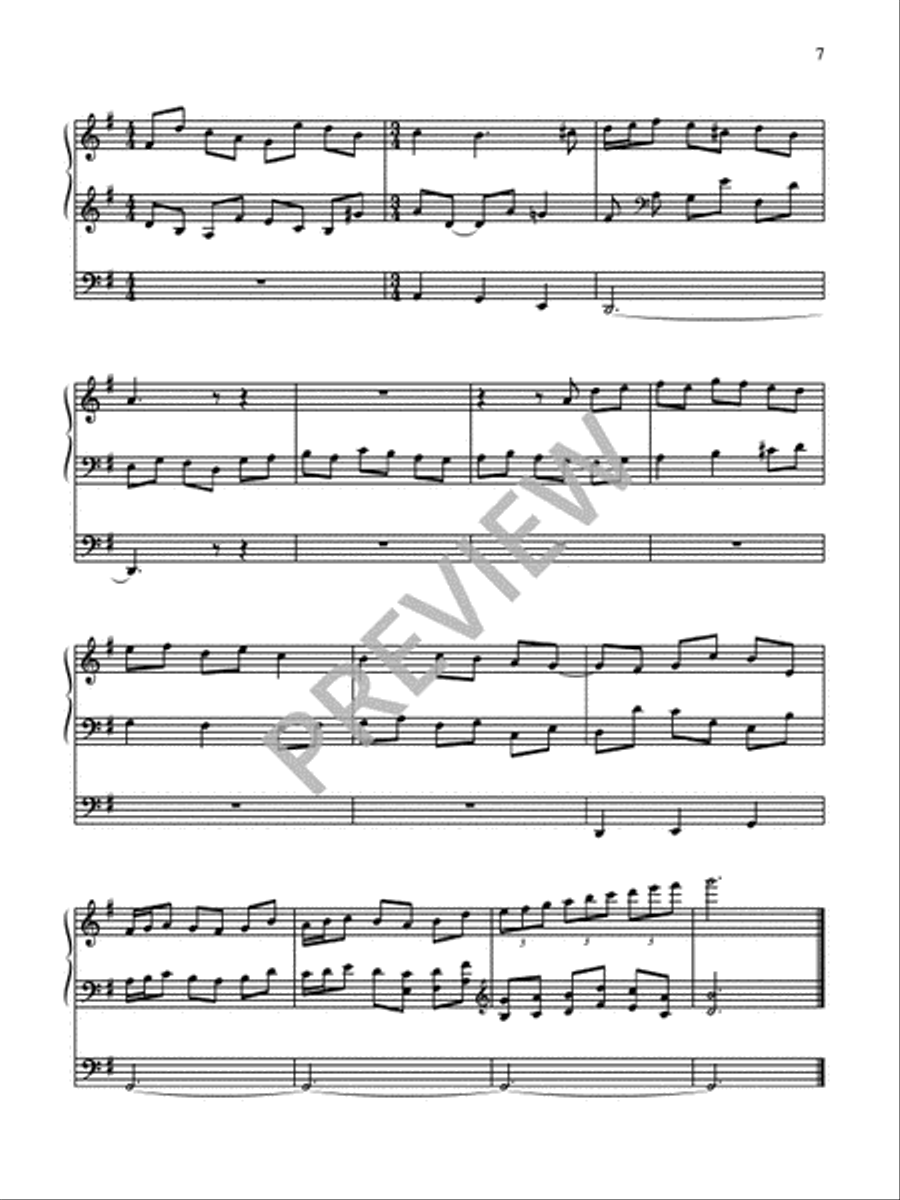 Four Chorale Preludes for Organ Organ Solo scores gallery preview page 9