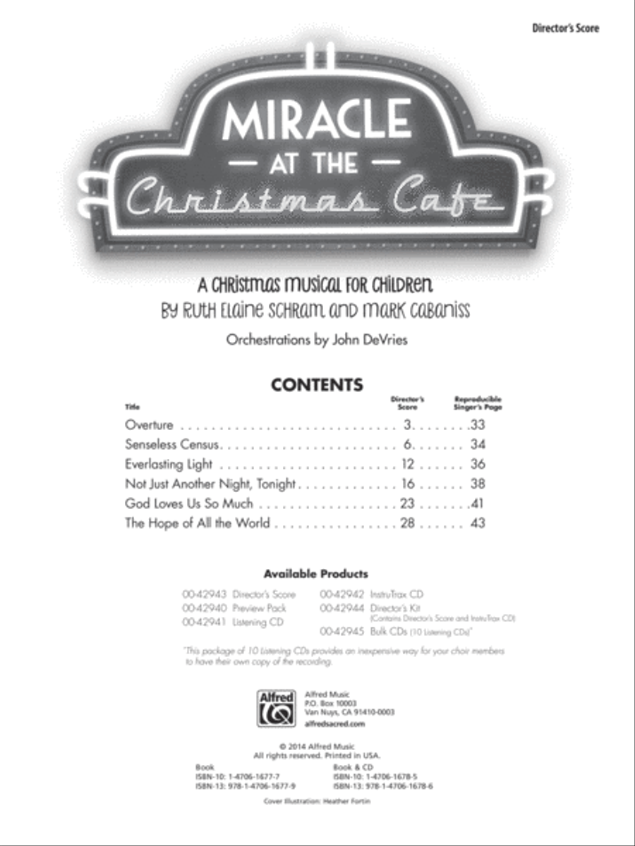 Miracle at the Christmas Cafe Choir scores gallery preview page 2