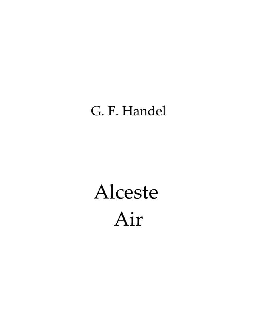 Alceste Air Woodwind Quartet scores gallery preview page 1