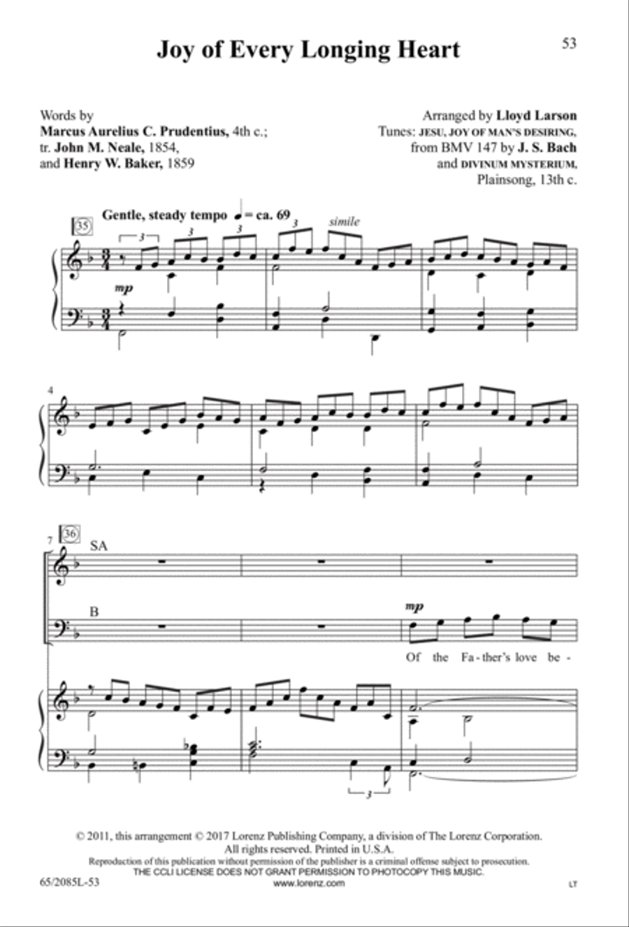 Sing Joy to All the World! 3-Part scores gallery preview page 13
