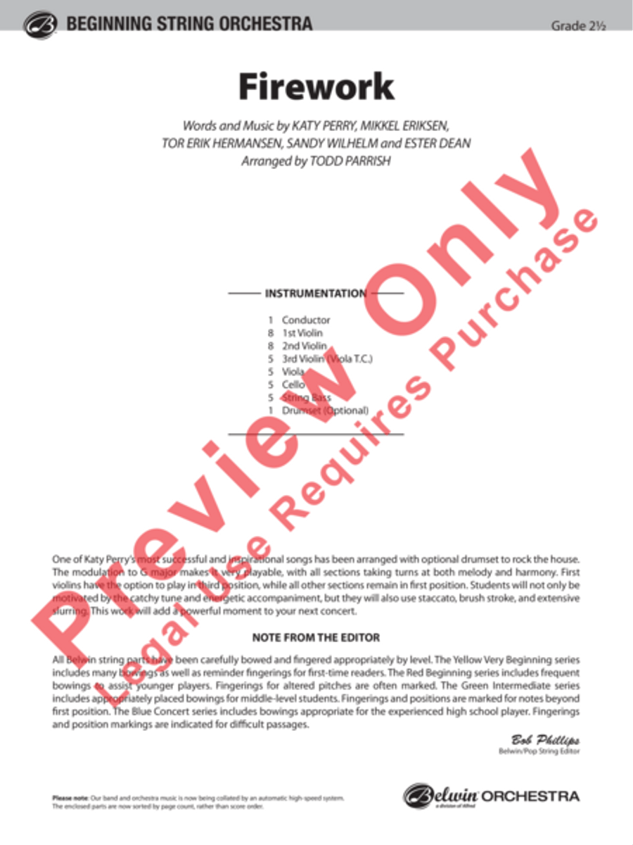 Firework String Orchestra scores gallery preview page 2