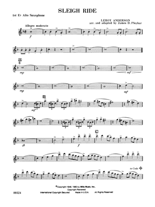 Book cover for Sleigh Ride: E-flat Alto Saxophone