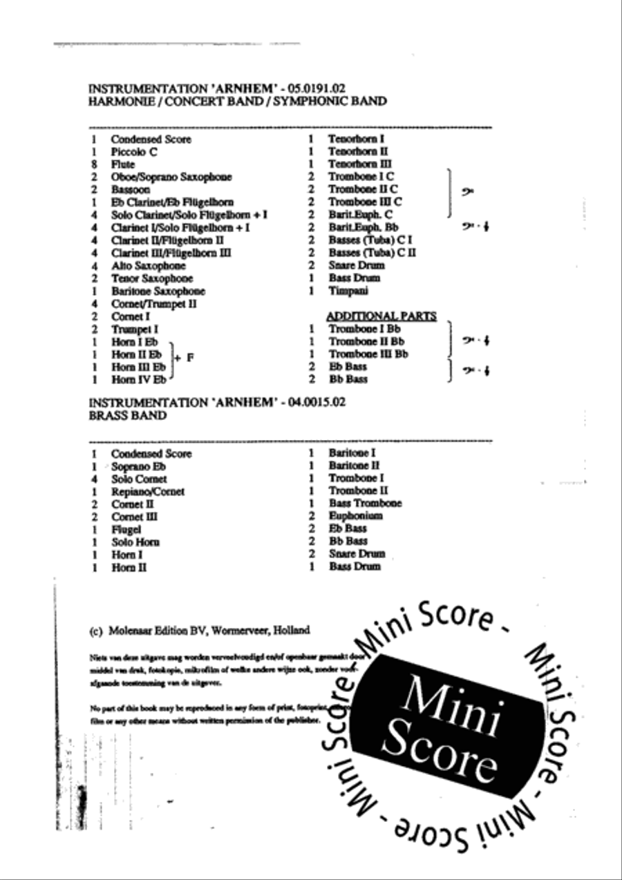 Arnhem Brass Band scores gallery preview page 4