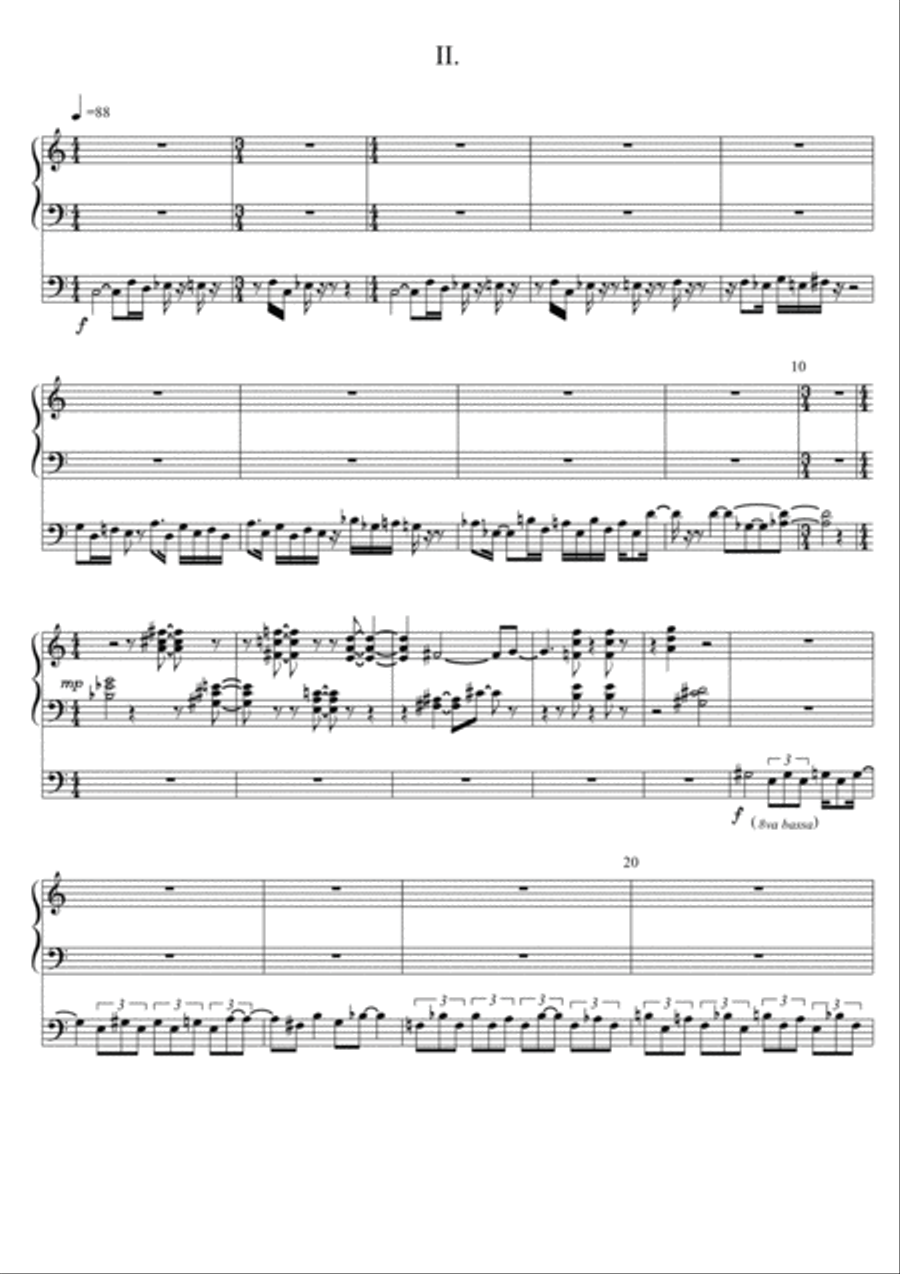 Six Mini-preludes for Organ Organ Solo scores gallery preview page 4