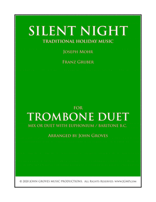 Silent Night - Trombone Duet
