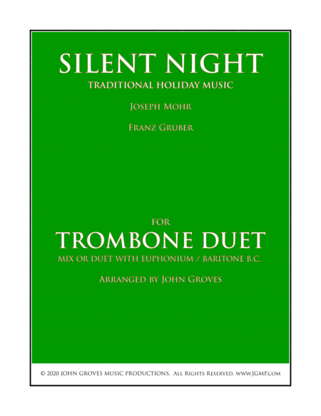 Silent Night - Trombone Duet image number null
