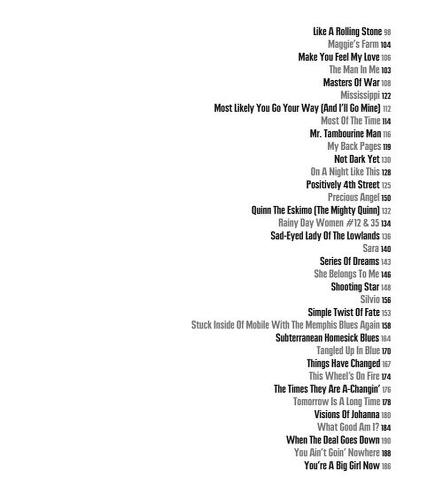 The Best of Bob Dylan Chord Songbook Acoustic Guitar scores gallery preview page 4