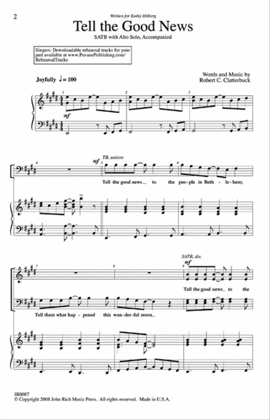 Tell the Good News Tell the Good News 4-Part scores gallery preview page 2
