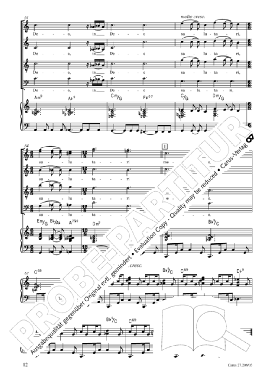 Magnificat Magnificat 4-Part scores gallery preview page 13