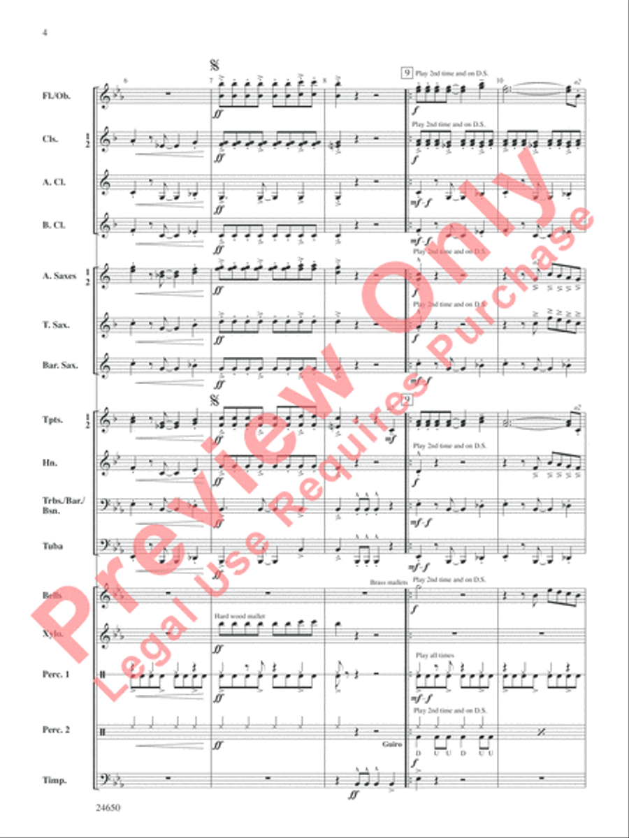 Salsa and Chips Concert Band scores gallery preview page 5