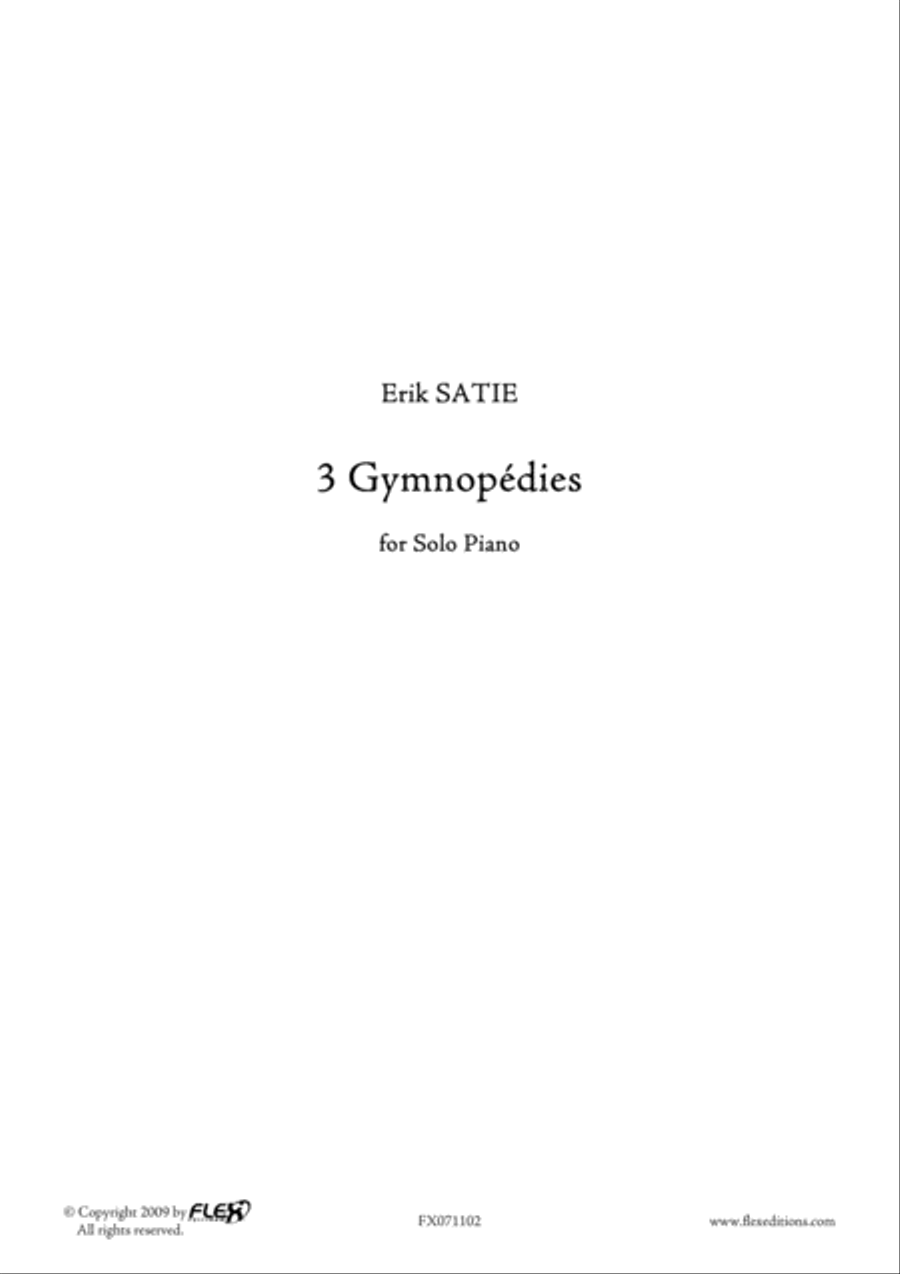 3 Gymnopedies & 3 Gnossiennes Piano Solo scores gallery preview page 3