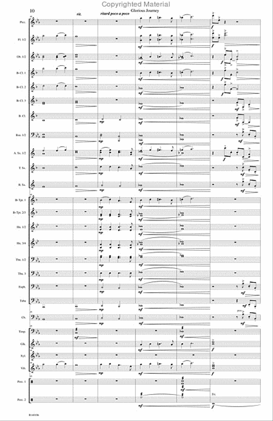 Glorious Journey Concert Band scores gallery preview page 13