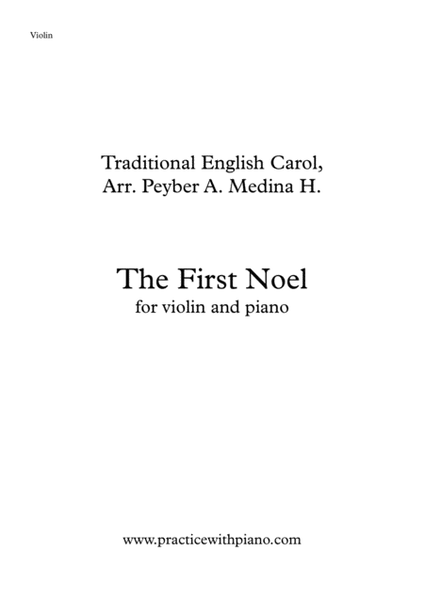 The First Noel, for violin and piano image number null