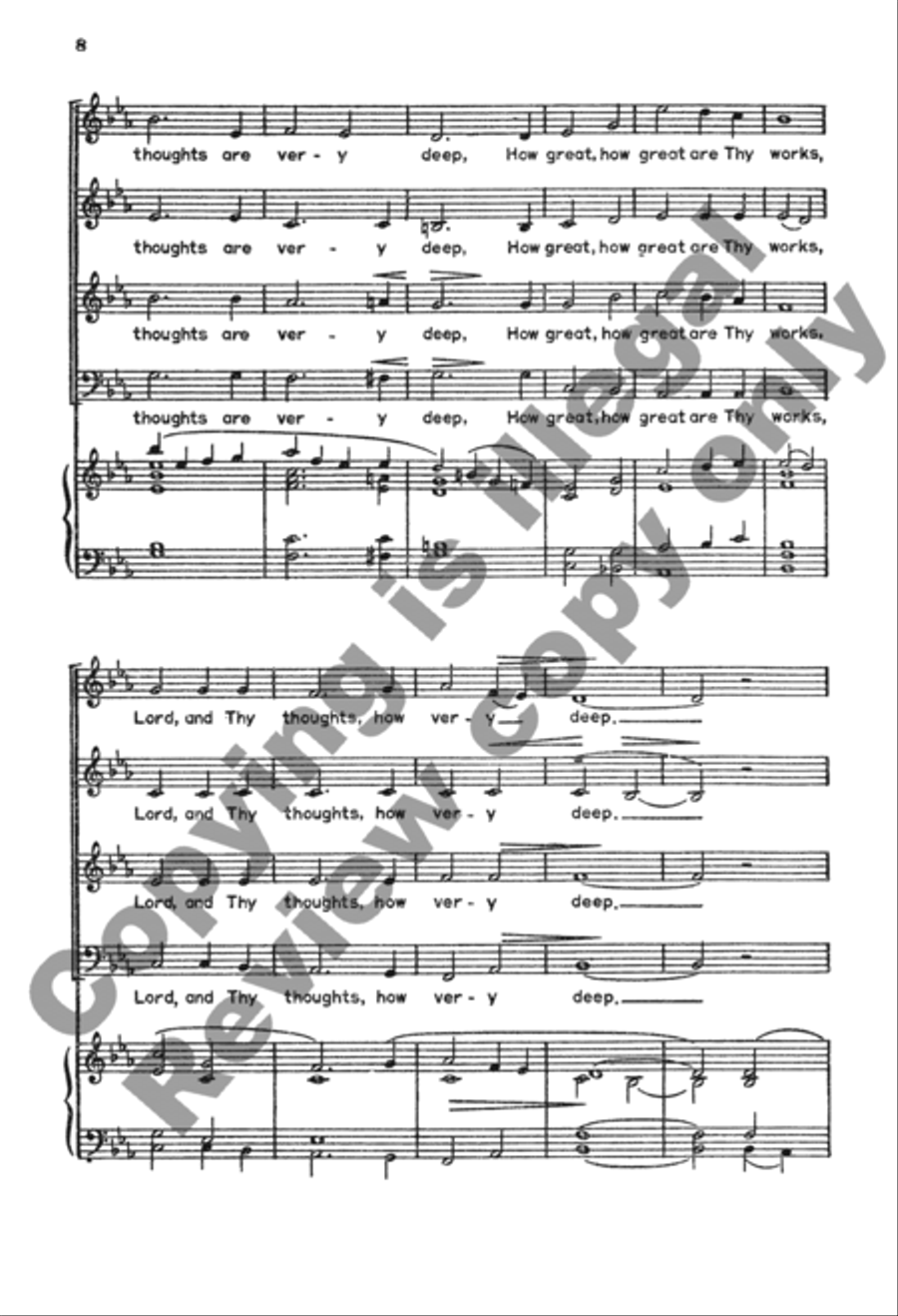 A Good Thing It Is To Give Thanks 4-Part scores gallery preview page 16