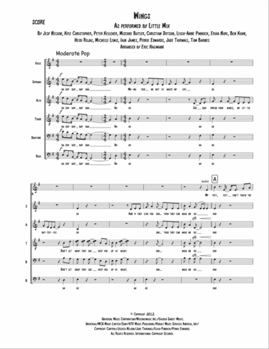 Wings Divisi scores gallery preview page 1