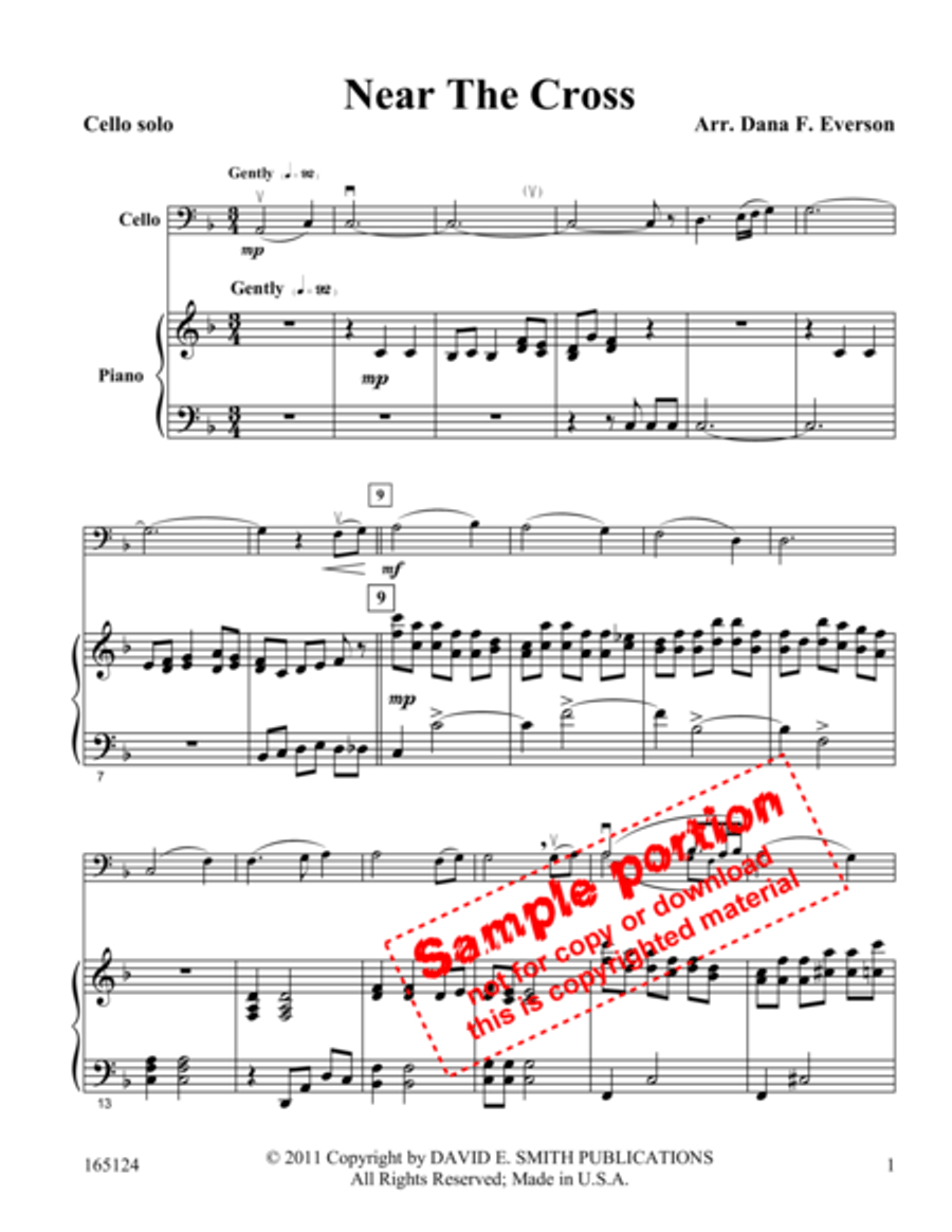 Near The Cross Near The Cross Cello Solo scores gallery preview page 2