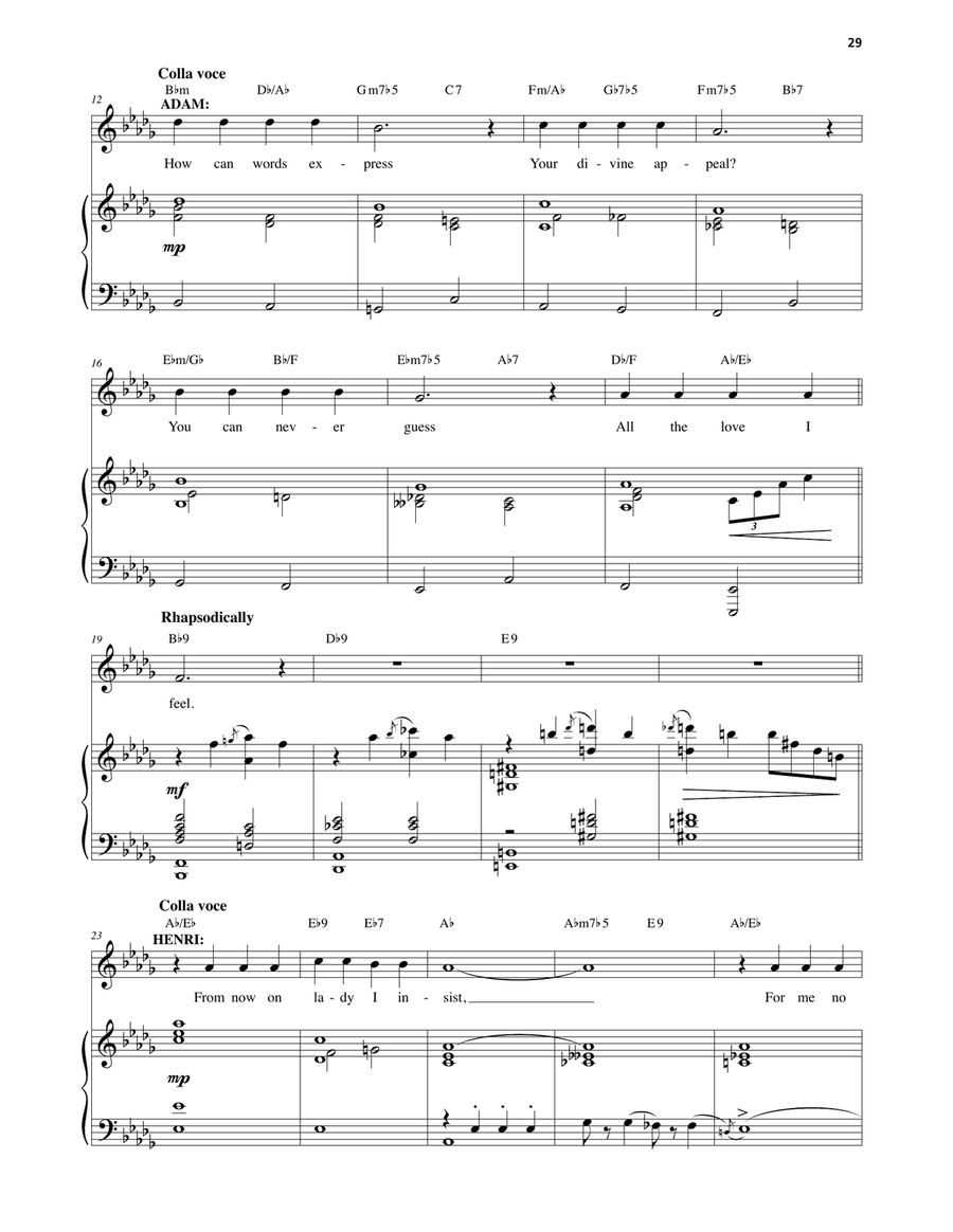 'S Wonderful (from An American In Paris) Voice scores gallery preview page 2
