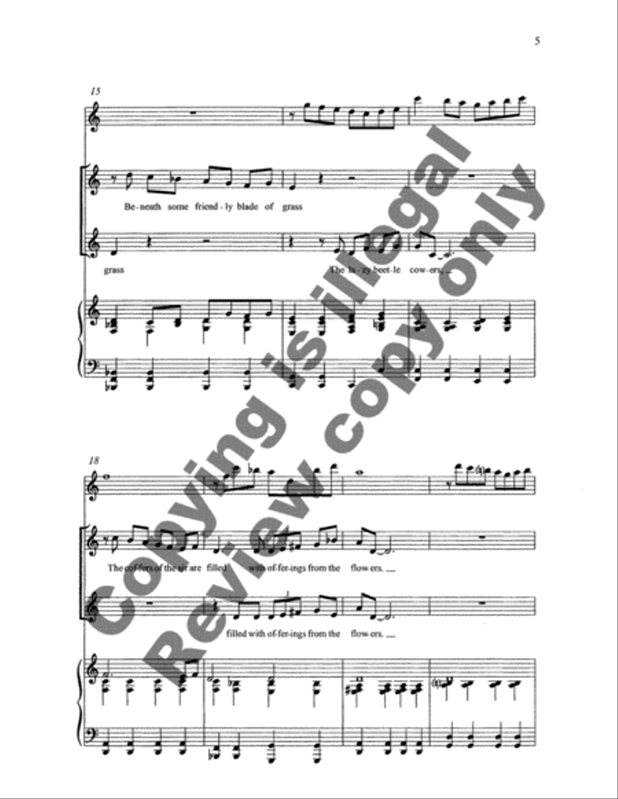 The Poet Sings: 4. Evening SA scores gallery preview page 7