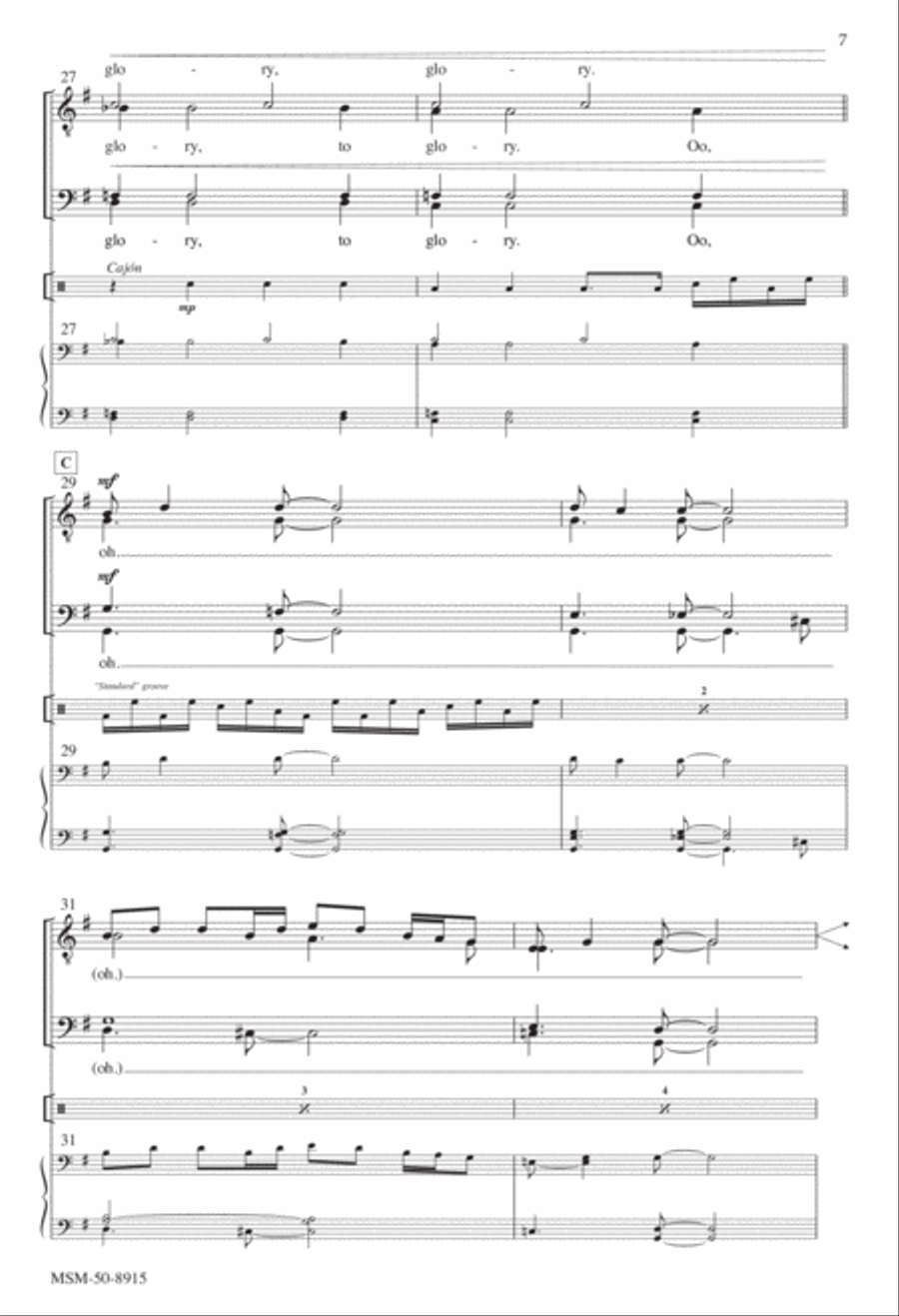 Ring Out, Ye Bells TTBB scores gallery preview page 6