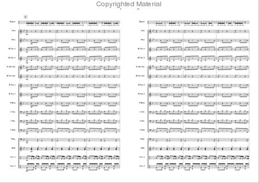 Harry's Rap Concert Band scores gallery preview page 5