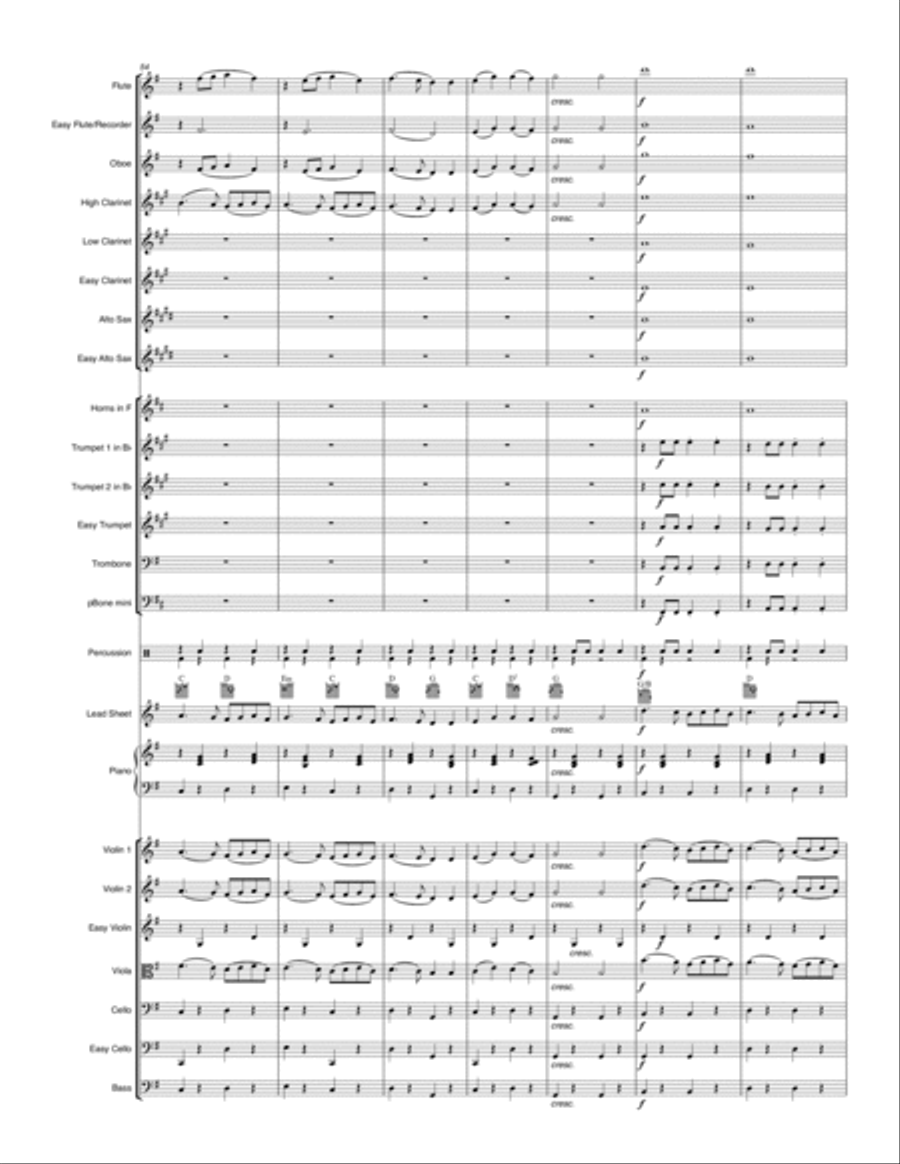Holiday Medley Full Orchestra scores gallery preview page 6