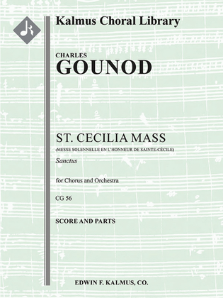 Book cover for Messe Solennelle de Ste. Cecile (St. Cecilia Mass) -- Sanctus