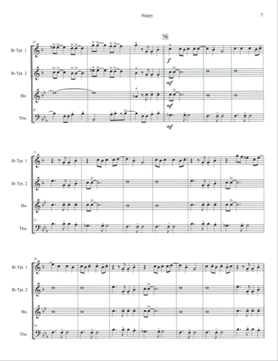 Happy Brass Ensemble scores gallery preview page 5