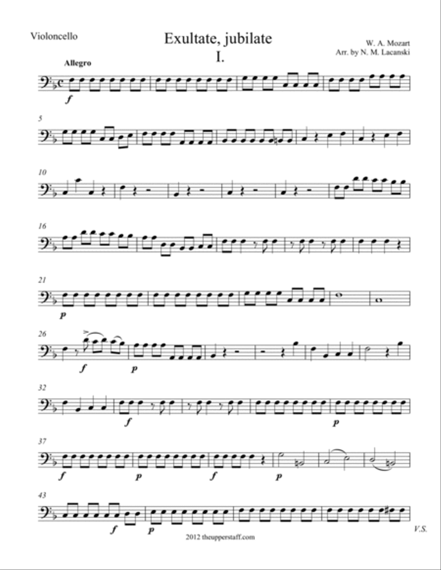Exultate, jubilate I. String Orchestra scores gallery preview page 4