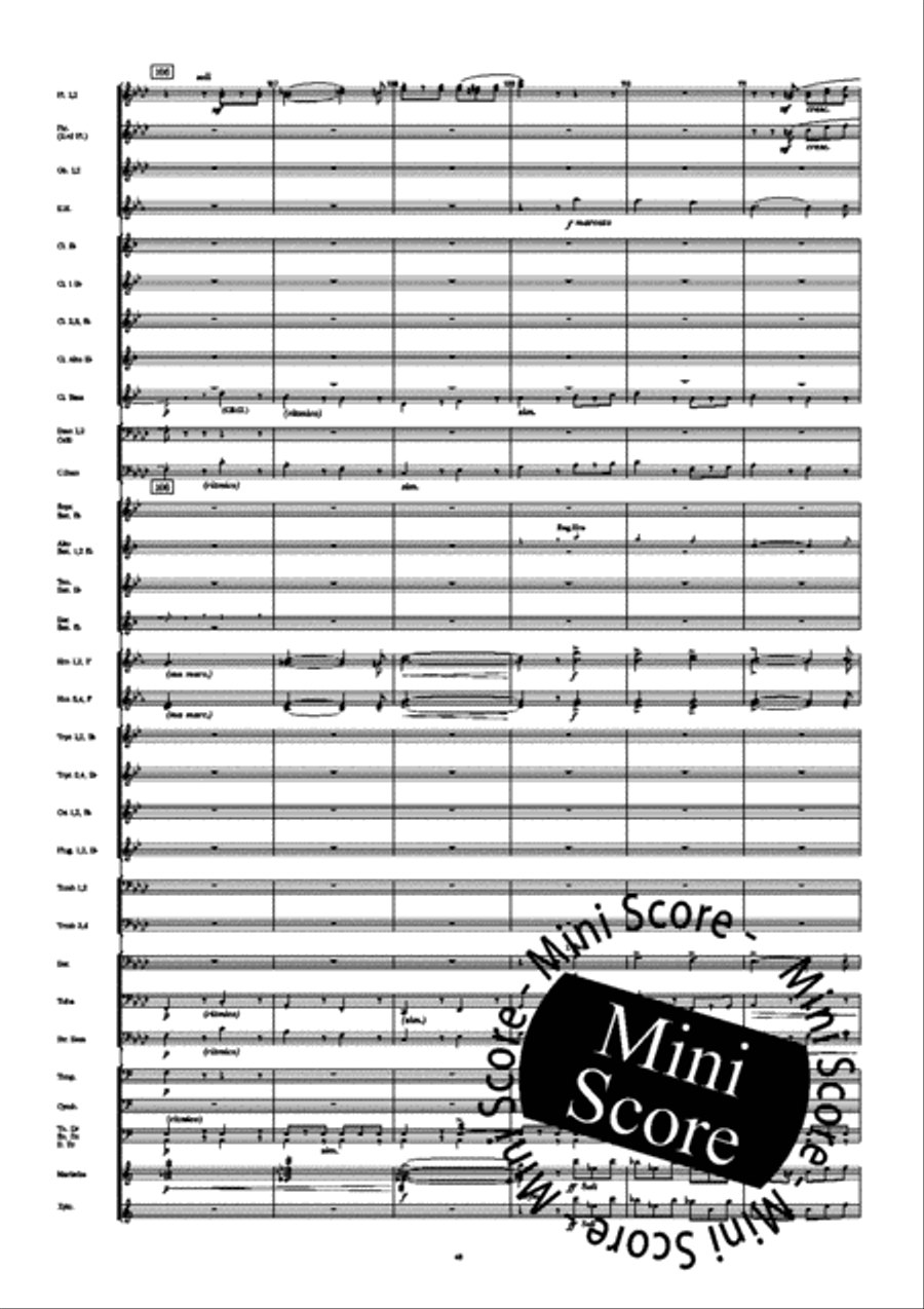 Fourth Symphony Fourth Symphony Concert Band scores gallery preview page 56