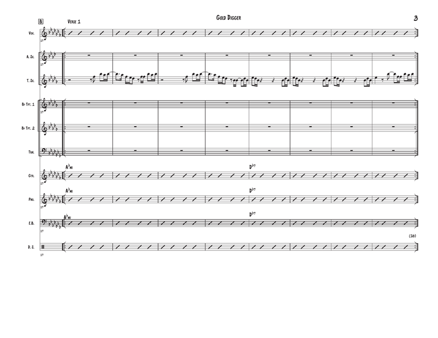 Gold Digger Large Ensemble scores gallery preview page 3