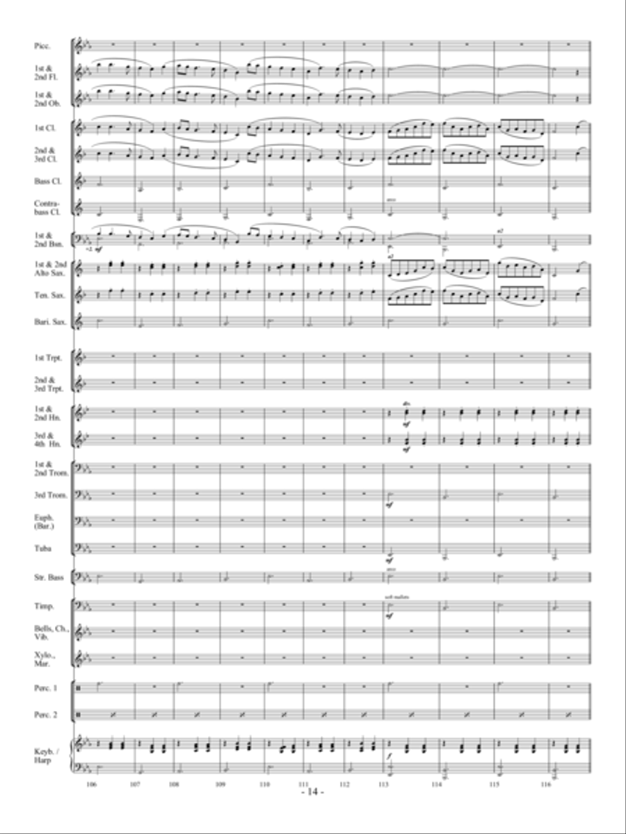 Sea Song Fantasy Sea Song Fantasy Concert Band scores gallery preview page 13