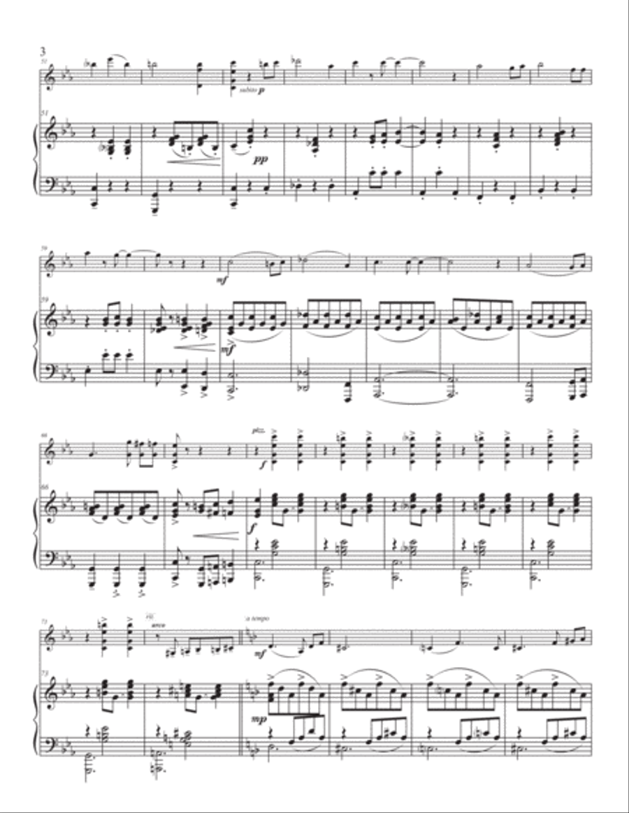 Scènes de café, for violin and piano Violin Solo scores gallery preview page 4