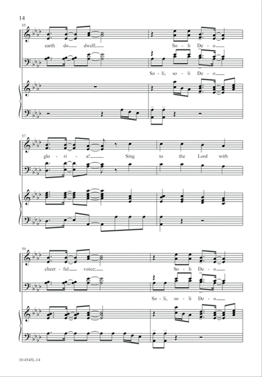 Soli Deo 4-Part scores gallery preview page 15