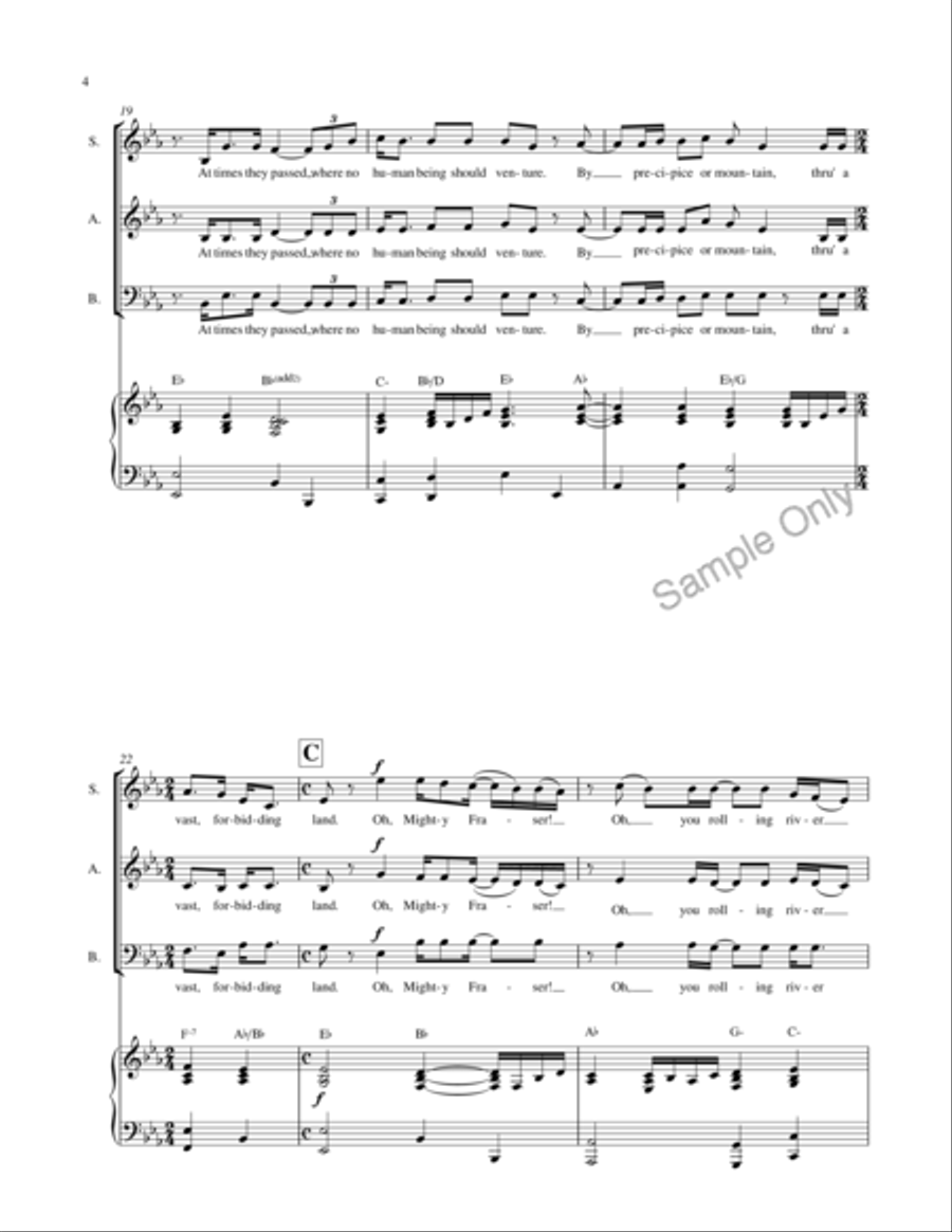 Ghost Of Simon Fraser Doesn't Exist 3-Part scores gallery preview page 5