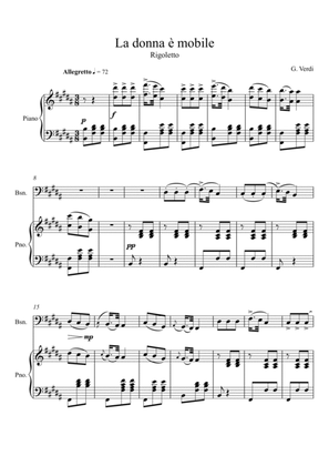 Giuseppe Verdi - La donna e mobile (Rigoletto) Bassoon Solo