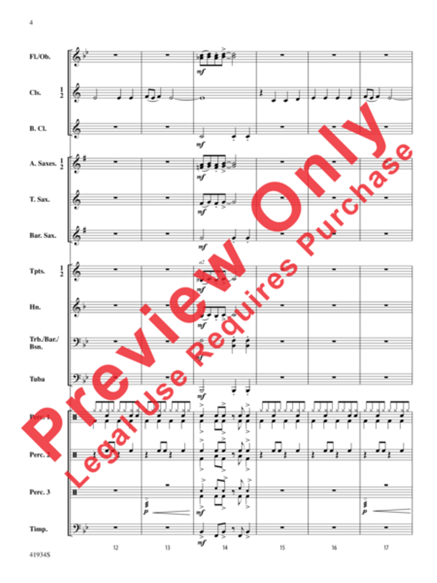 Little Drummer Dudes! Concert Band scores gallery preview page 5