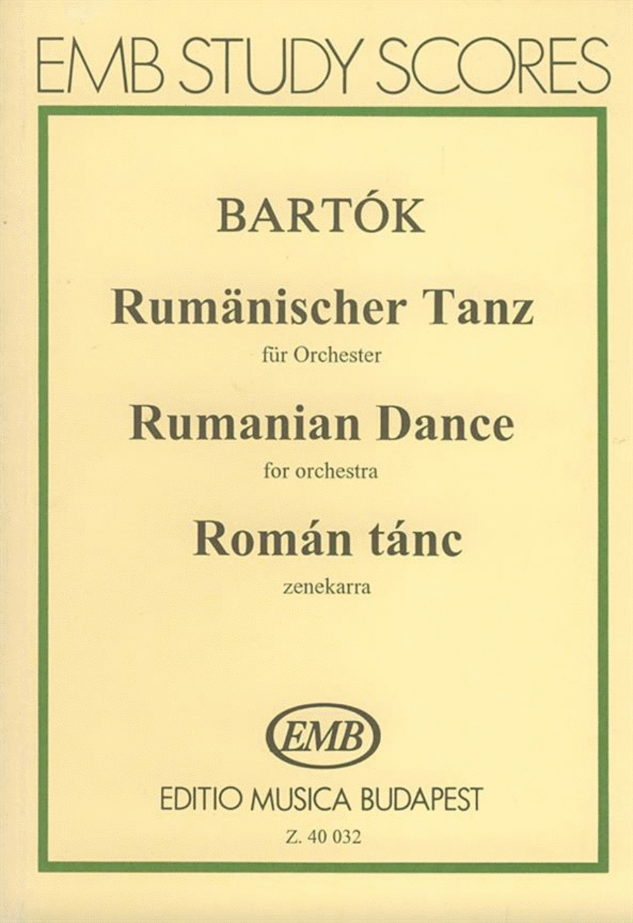 Rumänischer Tanz für Orchester Orchestra scores gallery preview page 1