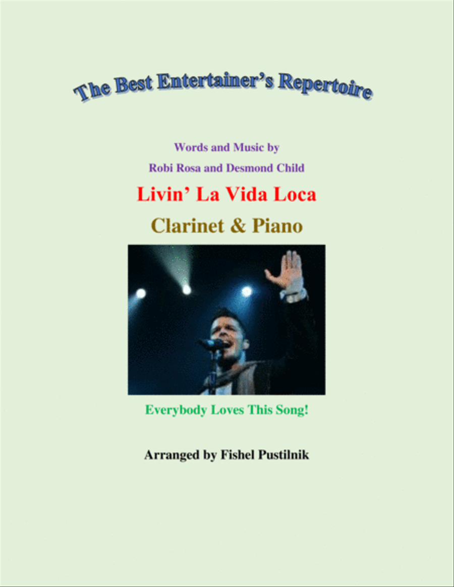 Livin' La Vida Loca Clarinet Solo scores gallery preview page 1