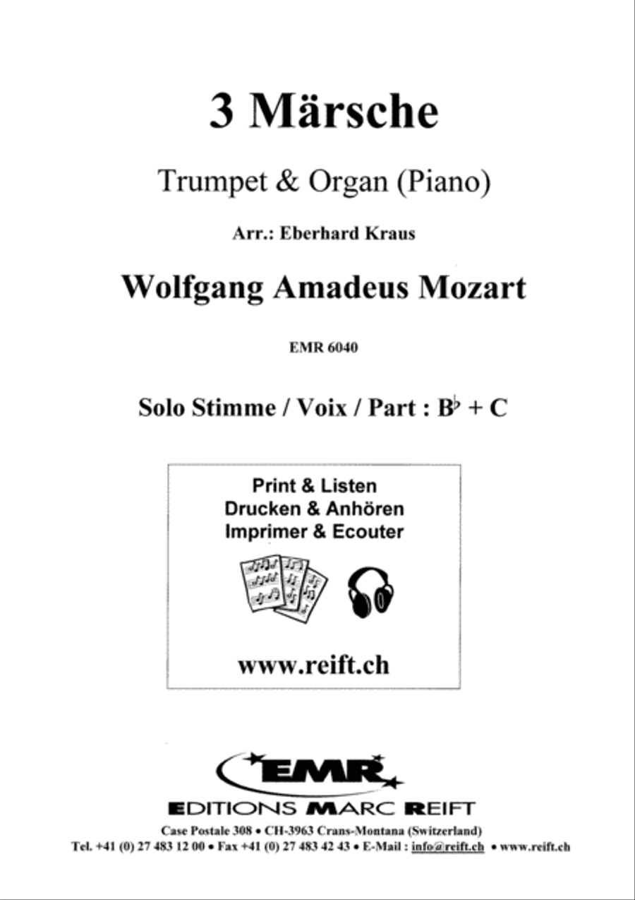 3 Marsche Trumpet Solo scores gallery preview page 2