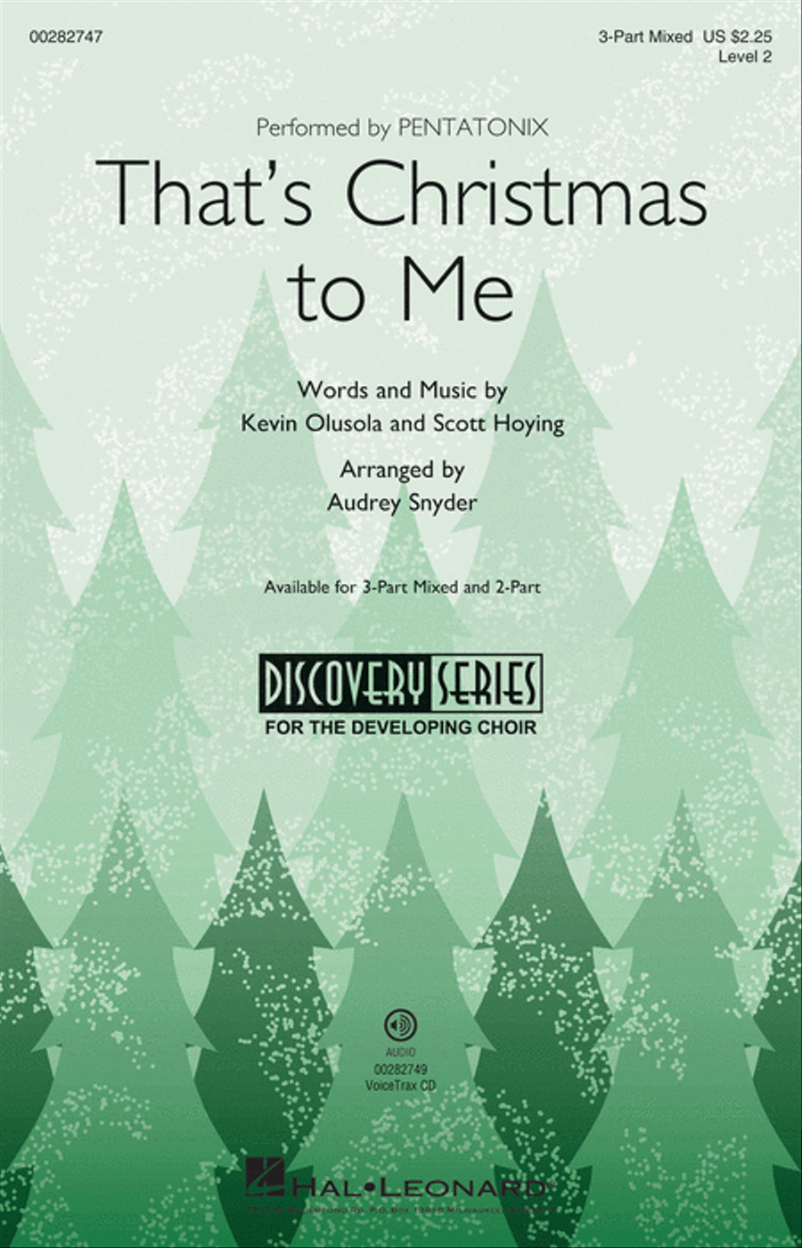 That's Christmas to Me That's Christmas to Me 3-Part scores gallery preview page 1