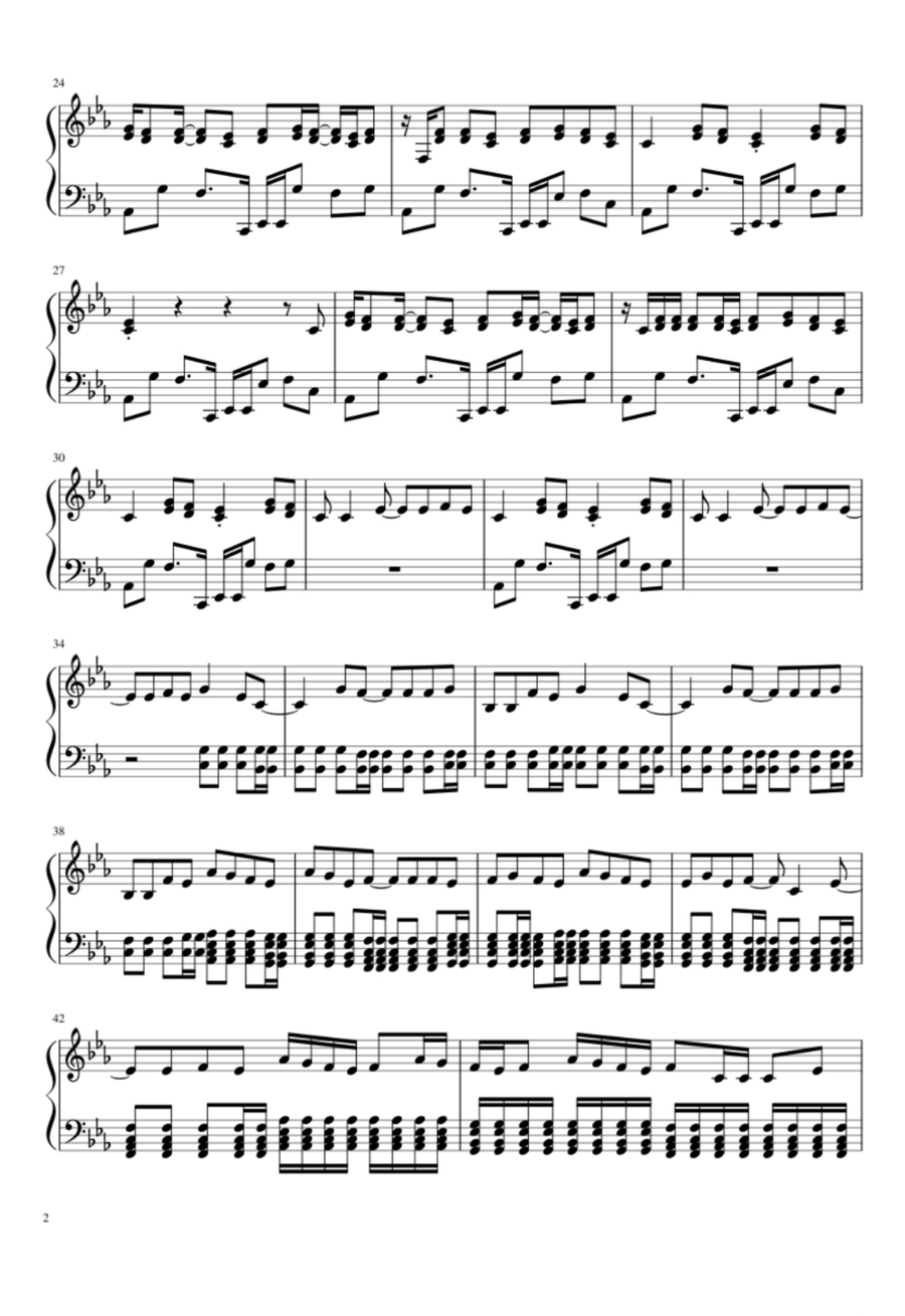 Savin' Me Easy Piano scores gallery preview page 2