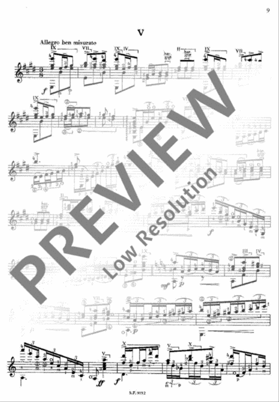 Petite Suite Classical Guitar scores gallery preview page 10