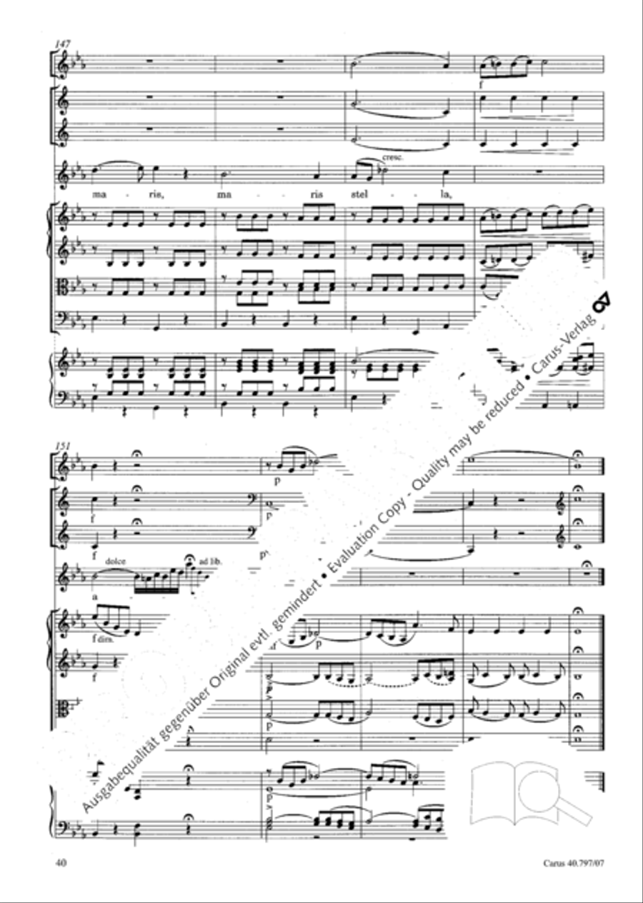 Ave maris stella (Ave maris stella (Ave, Stern der Meere)) Flute scores gallery preview page 41