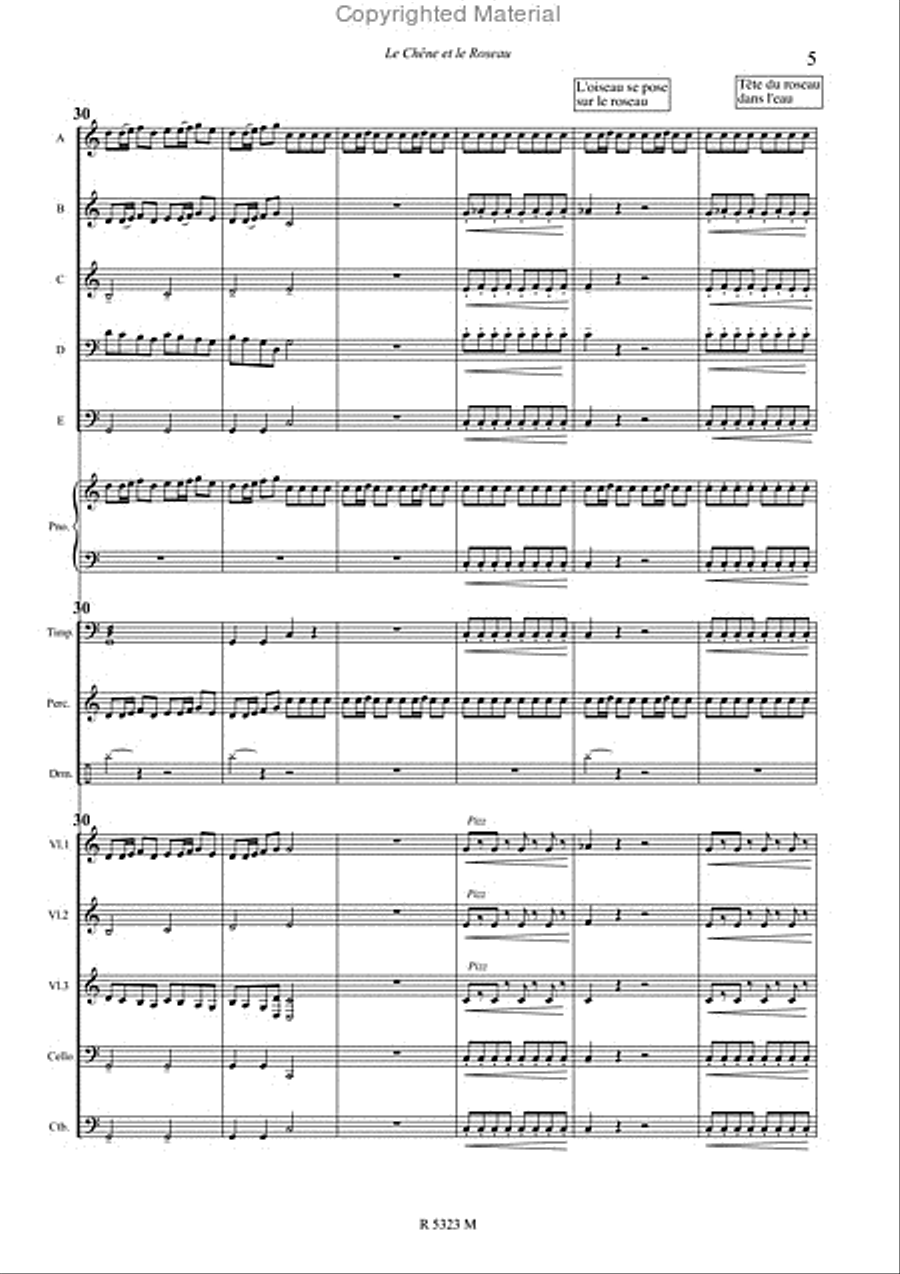 le chene et le roseau Concert Band scores gallery preview page 6